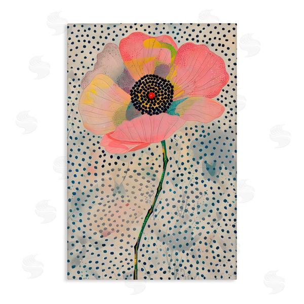 stupell industries LSR Design Studio | Dotted Floral Pink Poppy Wall Art