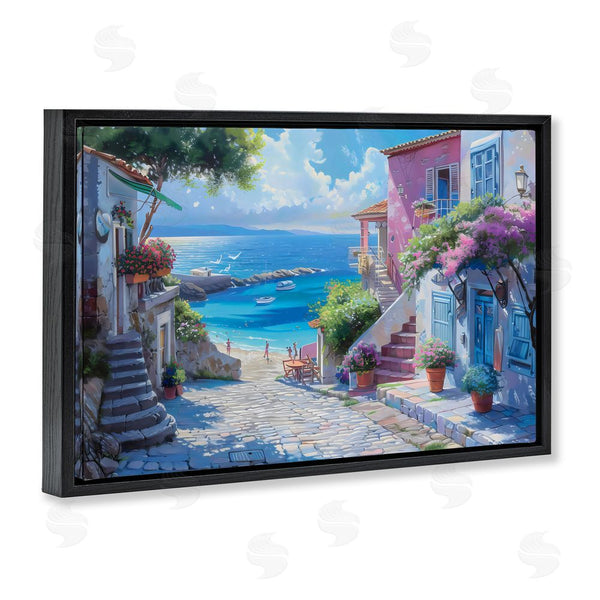Stupell Industries LSR Design Studio | Dreamy Coastal City Scene Wall Art