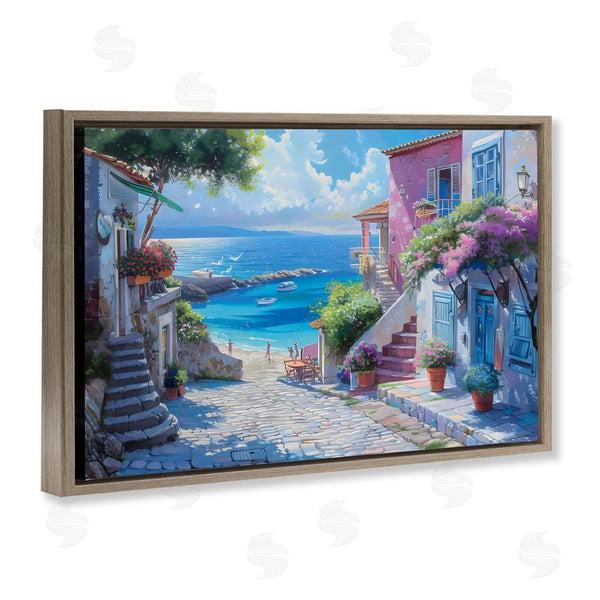Stupell Industries LSR Design Studio | Dreamy Coastal City Scene Wall Art