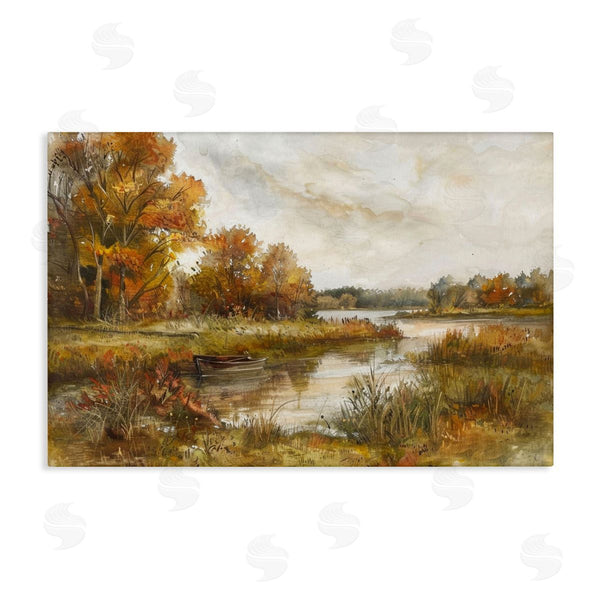 stupell industries LSR Design Studio | Fall Scenic River Boat