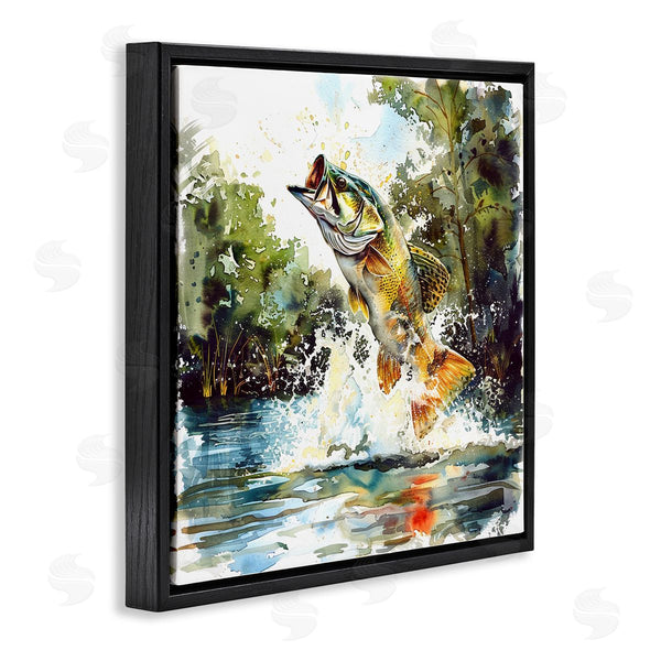 Stupell Industries LSR Design Studio | Fish Jumping Splash