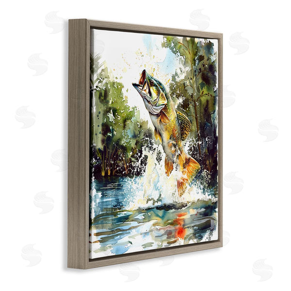 Stupell Industries LSR Design Studio | Fish Jumping Splash