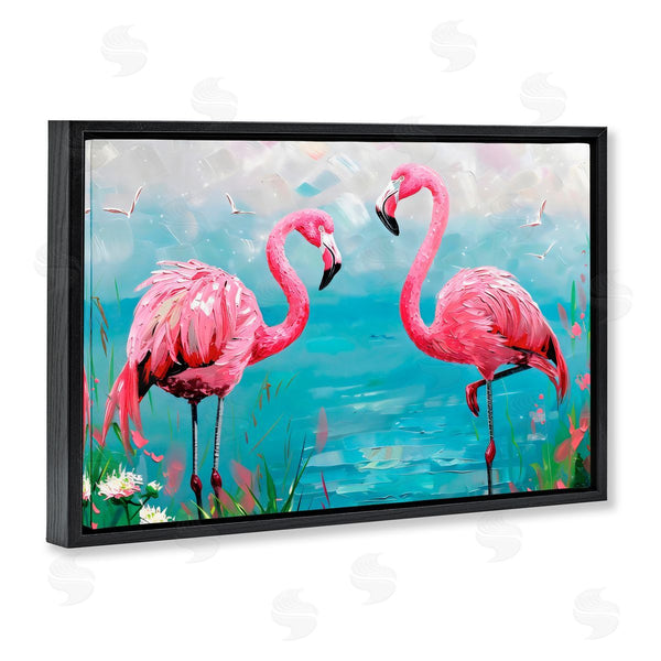 Stupell Industries LSR Design Studio | Flamingo Lagoon Duo