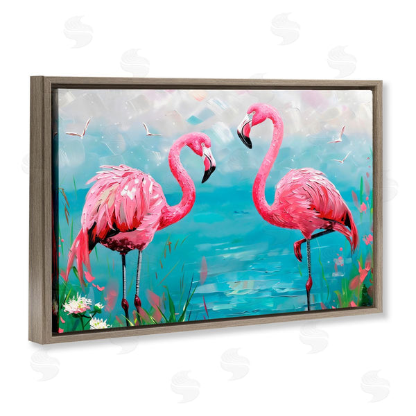 Stupell Industries LSR Design Studio | Flamingo Lagoon Duo