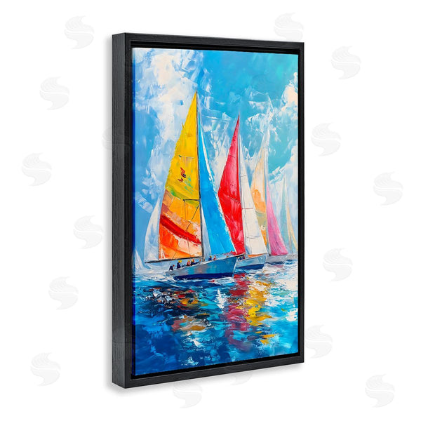 Stupell Industries LSR Design Studio | Fleet Of Colorful Sails