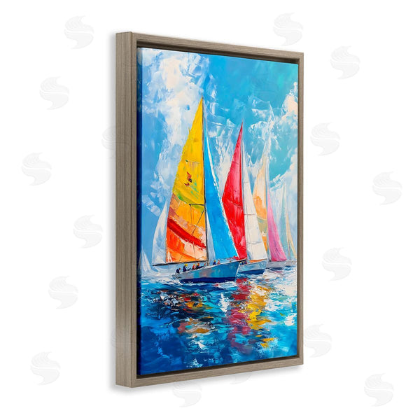 Stupell Industries LSR Design Studio | Fleet Of Colorful Sails