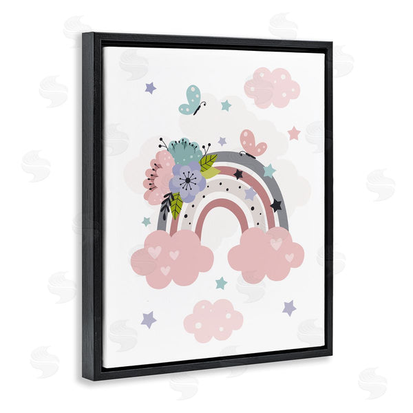 Stupell Industries LSR Design Studio | Floral Blossom Rainbow Wall Art
