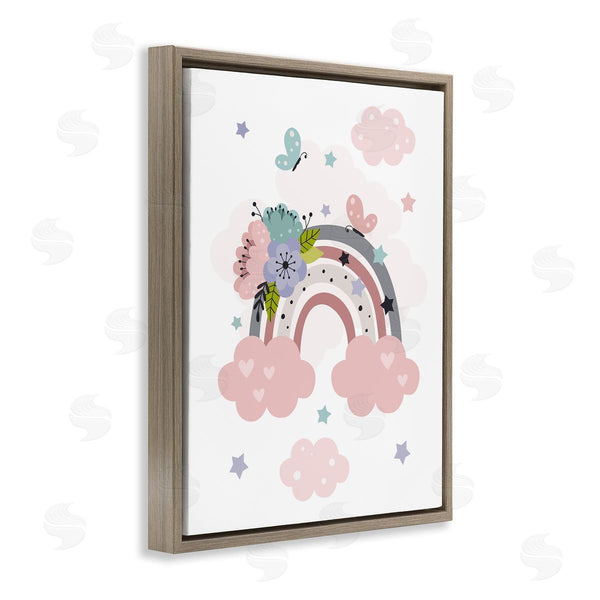 Stupell Industries LSR Design Studio | Floral Blossom Rainbow Wall Art