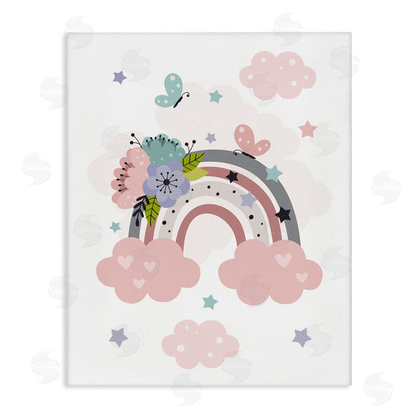 stupell industries LSR Design Studio | Floral Blossom Rainbow Wall Art