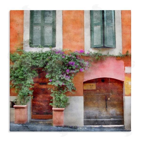 stupell industries LSR Design Studio | Floral Building in Italy Wall Art