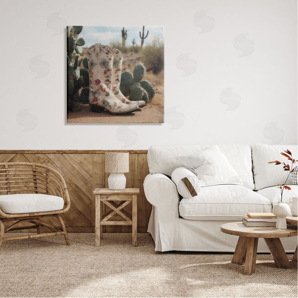 Stupell Industries LSR Design Studio | Floral Cowgirl Boots Wall Art