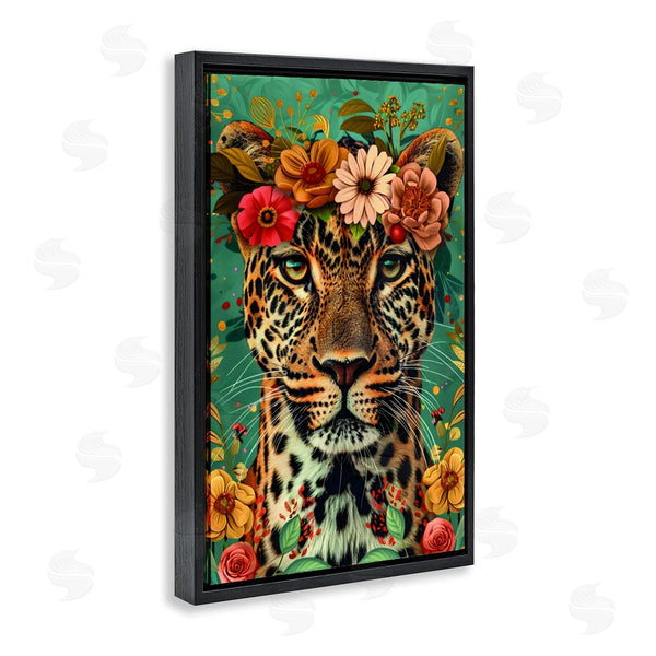 Stupell Industries LSR Design Studio | Floral Crowned Cheetah
