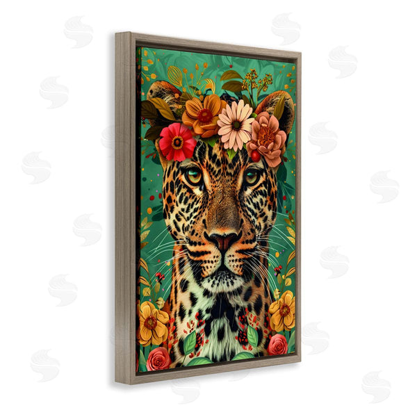Stupell Industries LSR Design Studio | Floral Crowned Cheetah