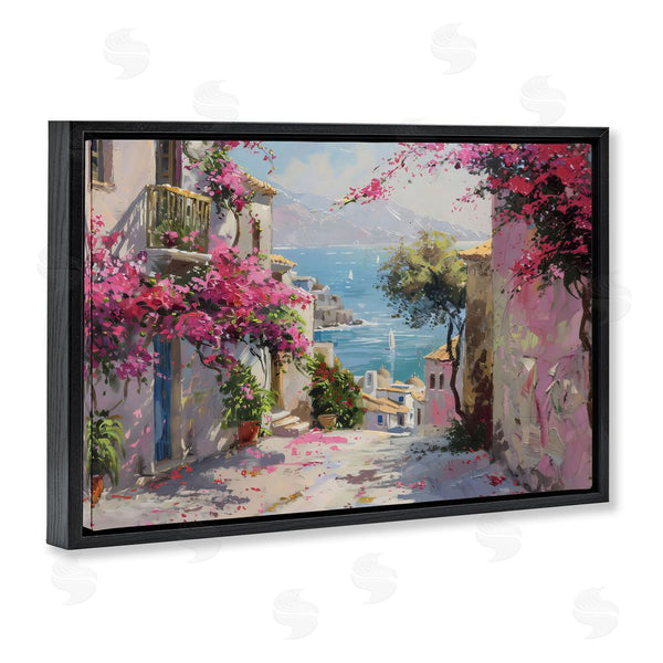 Stupell Industries LSR Design Studio | Floral Village Streets Coastal Town Wall Art