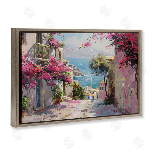 Stupell Industries LSR Design Studio | Floral Village Streets Coastal Town Wall Art
