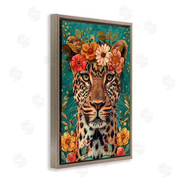 Stupell Industries LSR Design Studio | Flower Crowned Cheetah Wall Art
