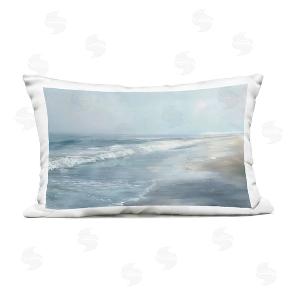 Stupell Industries LSR Design Studio | Foggy Faded Coastline Printed Throw Pillow