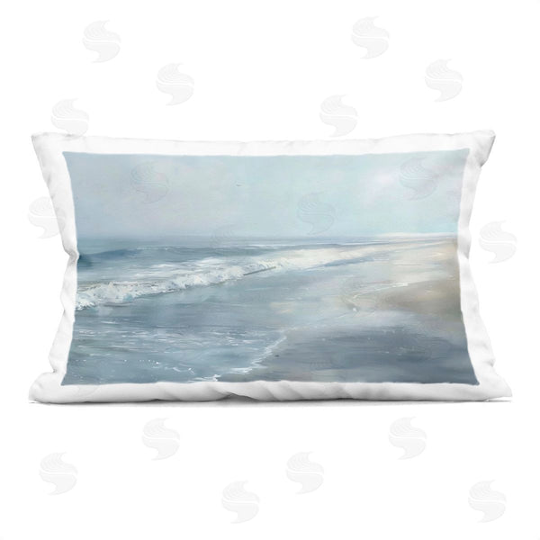 stupell industries LSR Design Studio | Foggy Faded Coastline Printed Throw Pillow
