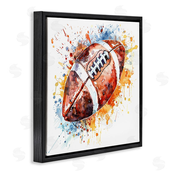 Stupell Industries LSR Design Studio | Football Chromatic Splash Wall Art