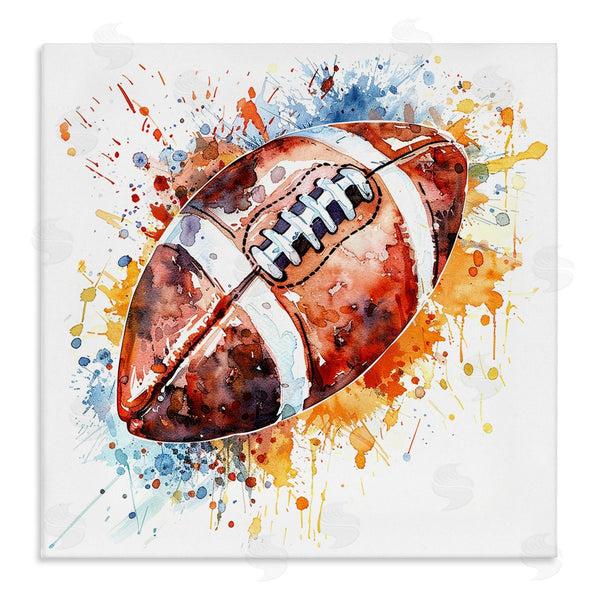 stupell industries LSR Design Studio | Football Chromatic Splash Wall Art