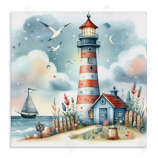 stupell industries LSR Design Studio | Fun Maritime Lighthouse