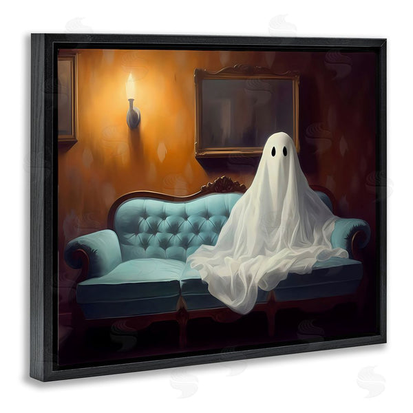 Stupell Industries LSR Design Studio | Ghost On Spooky Blue Couch Wall Art