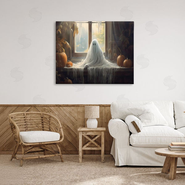 Stupell Industries LSR Design Studio | Ghost Sitting In Window Wall Art