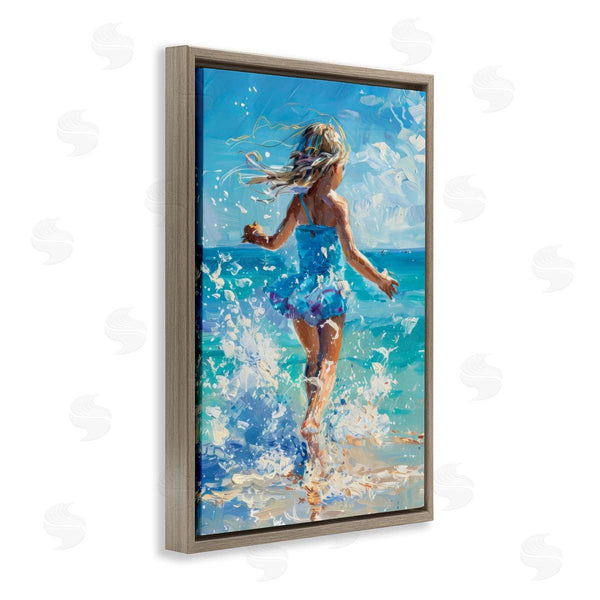 Stupell Industries LSR Design Studio | Girl Splashing On Shore