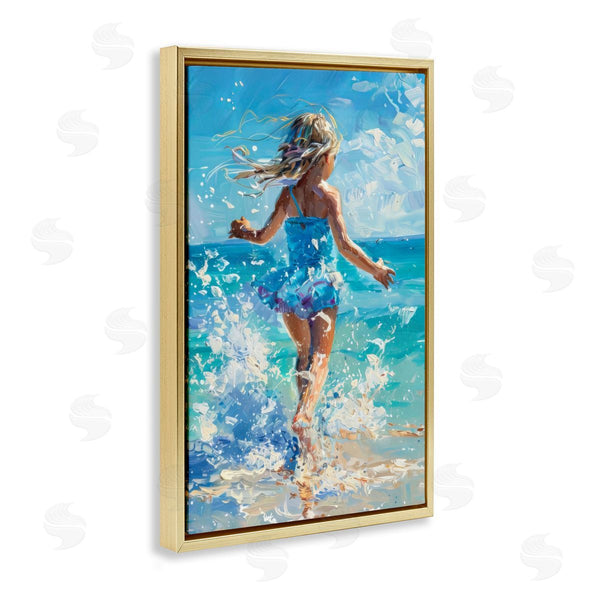 Stupell Industries LSR Design Studio | Girl Splashing On Shore