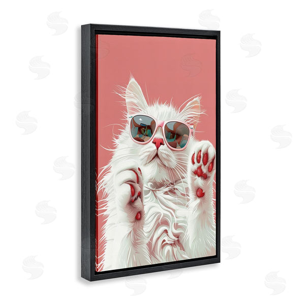 Stupell Industries LSR Design Studio | Glam Cat With Sunglasses