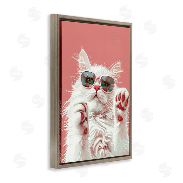 Stupell Industries LSR Design Studio | Glam Cat With Sunglasses