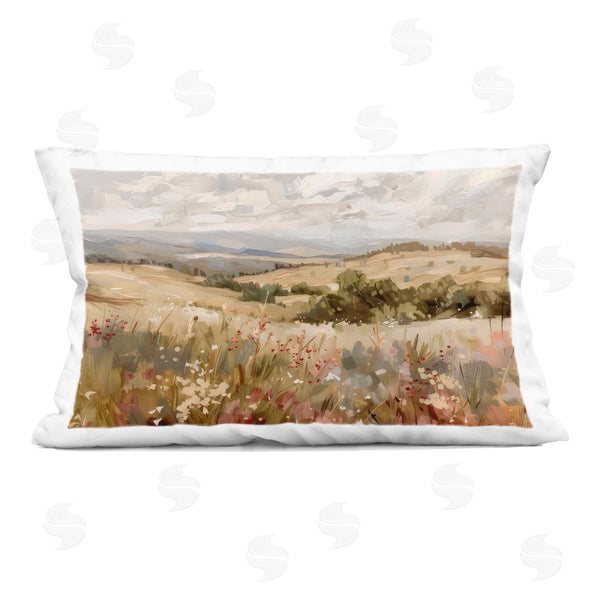 stupell industries LSR Design Studio | Golden Hour Hill Landscape Printed Throw Pillow