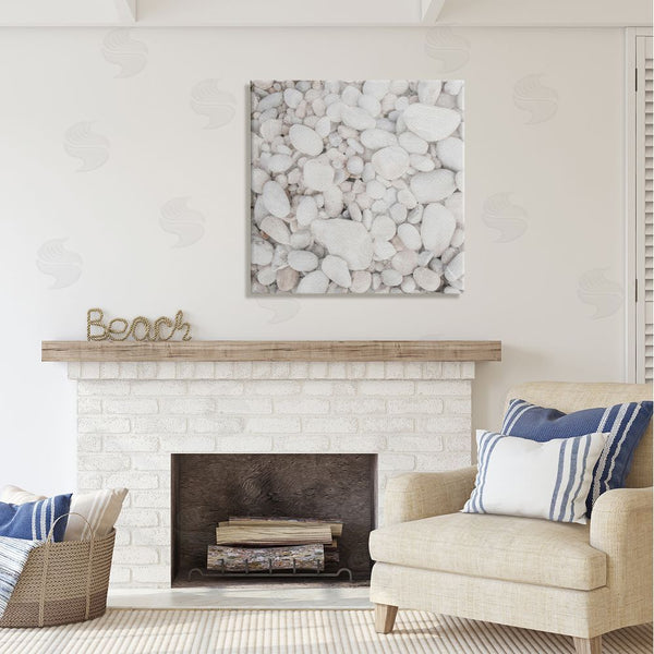 Stupell Industries LSR Design Studio | Grey Beach Pebbles Wall Art
