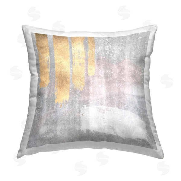 stupell industries LSR Design Studio | Grey Glam Abstract Printed Throw Pillow