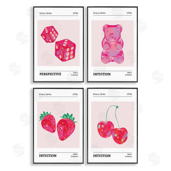 Stupell Industries LSR Design Studio | Groovy Pink Gallery Collection Wall Art