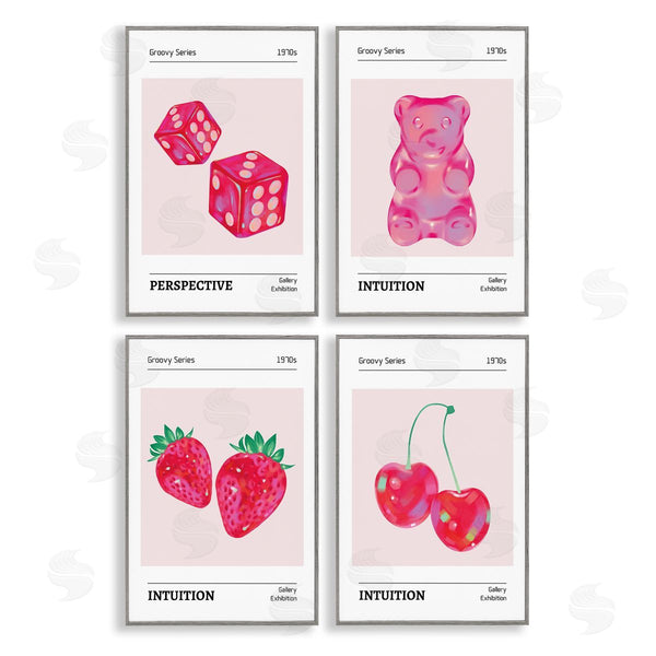 Stupell Industries LSR Design Studio | Groovy Pink Gallery Collection Wall Art