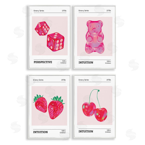 Stupell Industries LSR Design Studio | Groovy Pink Gallery Collection Wall Art