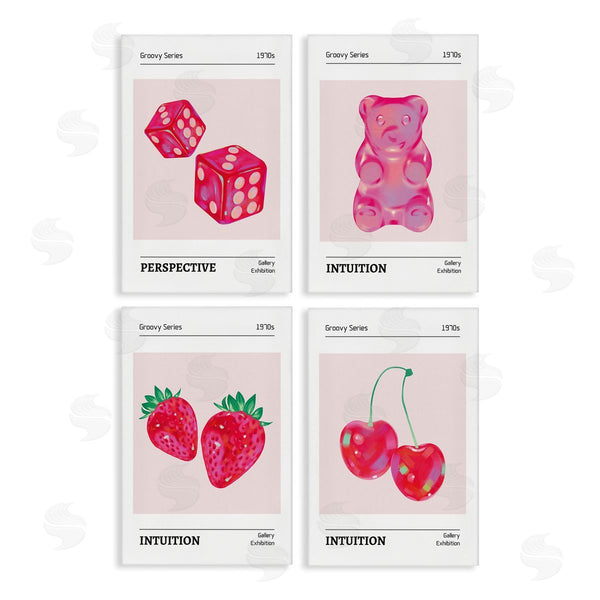 stupell industries LSR Design Studio | Groovy Pink Gallery Collection Wall Art