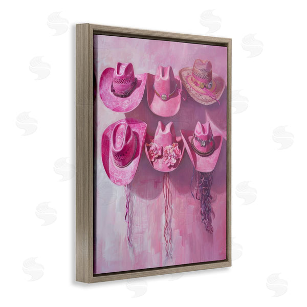 Stupell Industries LSR Design Studio | Hanging Pink Cowgirl Hats