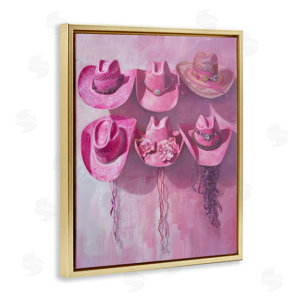 Stupell Industries LSR Design Studio | Hanging Pink Cowgirl Hats