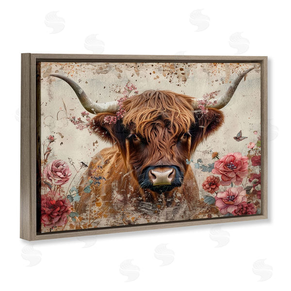 Stupell Industries LSR Design Studio | Highland Cow In Spring