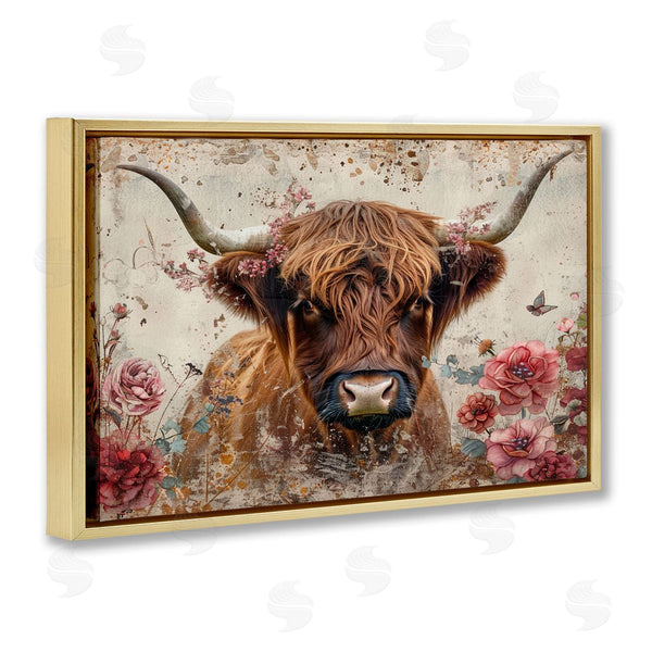 Stupell Industries LSR Design Studio | Highland Cow In Spring