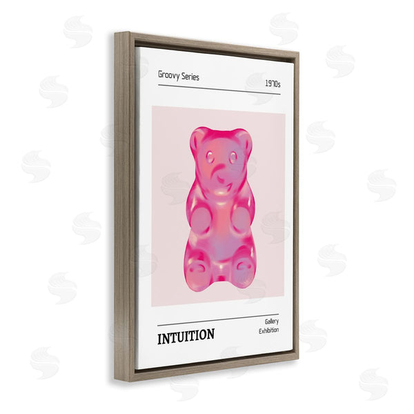 Stupell Industries LSR Design Studio | Intuition Phrase Candy Bear