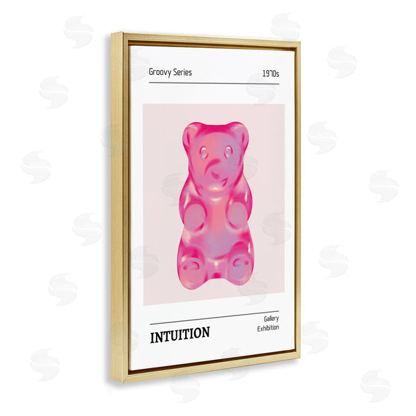 Stupell Industries LSR Design Studio | Intuition Phrase Candy Bear