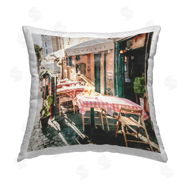 Stupell Industries LSR Design Studio | Italian Bistro Cityscape Printed Throw Pillow
