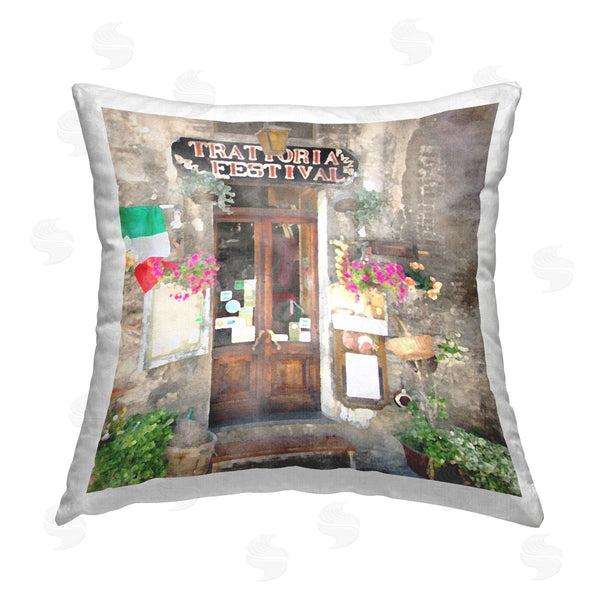 stupell industries LSR Design Studio | Italian Festival Doorway Printed Throw Pillow