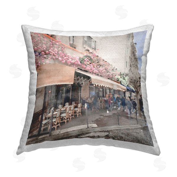 Stupell Industries LSR Design Studio | Italian Town Bistro Printed Throw Pillow