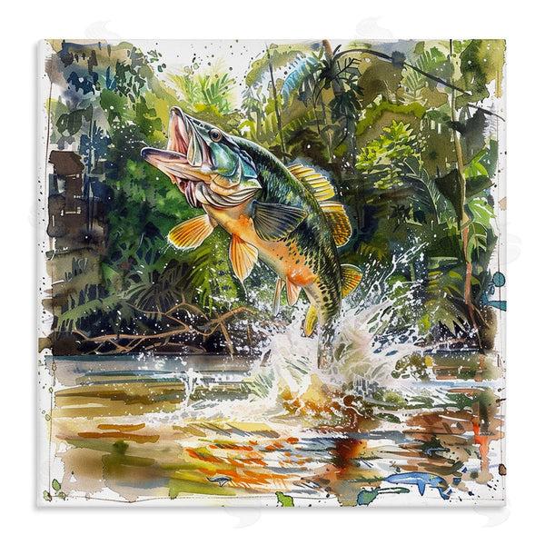 stupell industries LSR Design Studio | Jumping Bass Fish