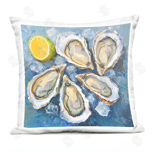 Stupell Industries LSR Design Studio | Lemon & Oysters Seafood Printed Throw Pillow