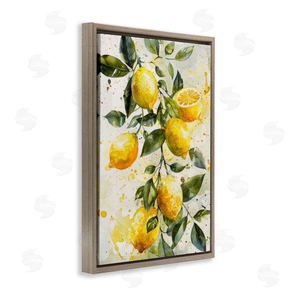 Stupell Industries LSR Design Studio | Lemon Watercolor Splashes